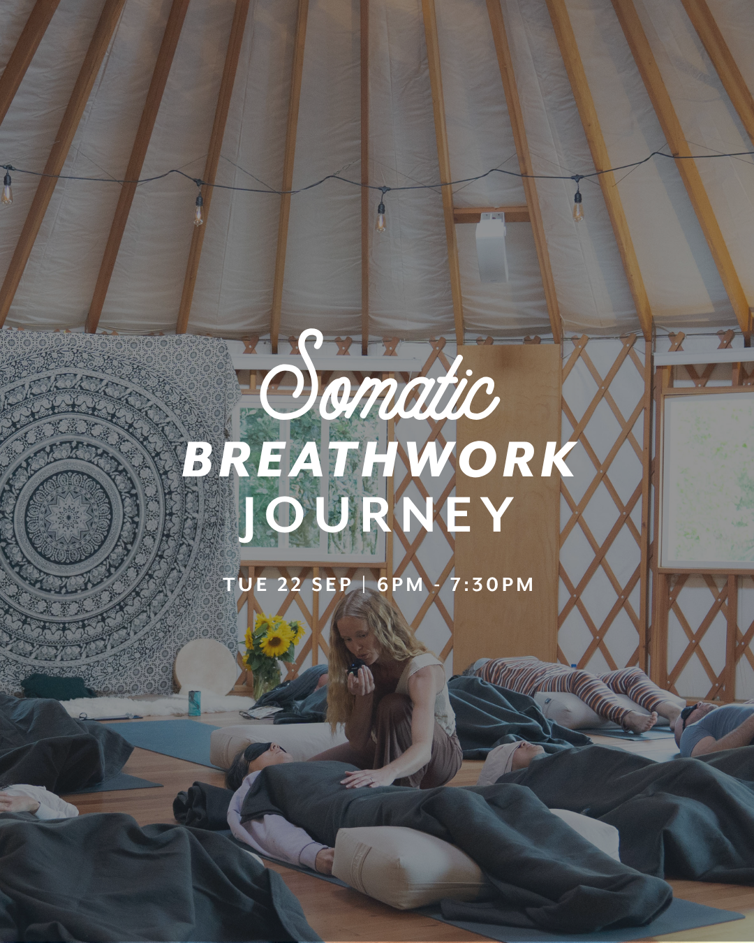 Somatic Breathwork Journey — Tue 22nd September | 6:00PM - 7:30PM