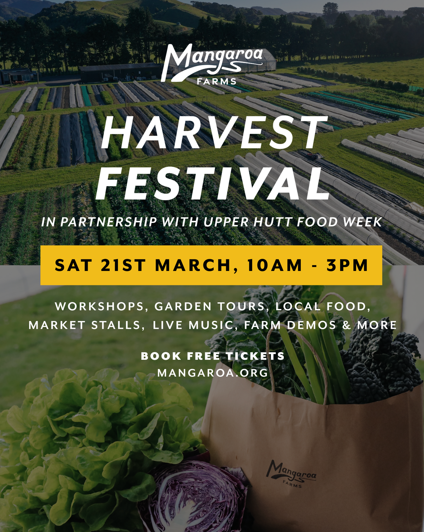 Mangaroa Farms Harvest Festival — Sat 21st March 2026 | 10AM - 3PM