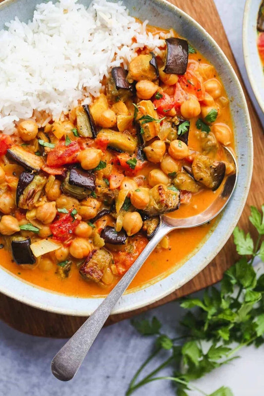 Eggplant Chana Masala