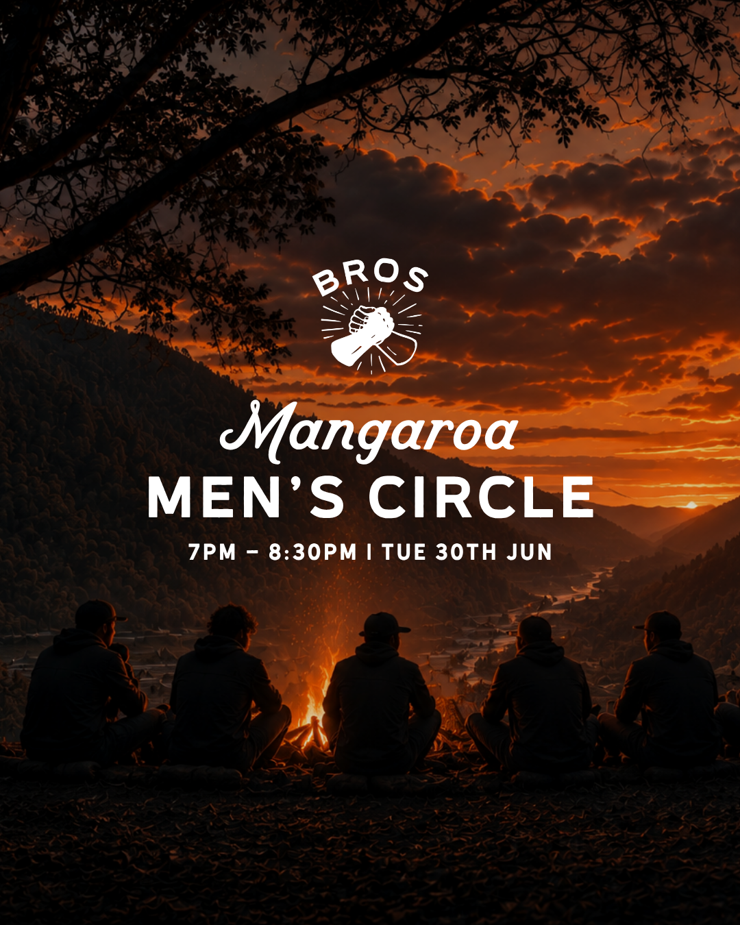 Mangaroa Men's Circle — Tue 30th June | 7:00PM - 8:30PM