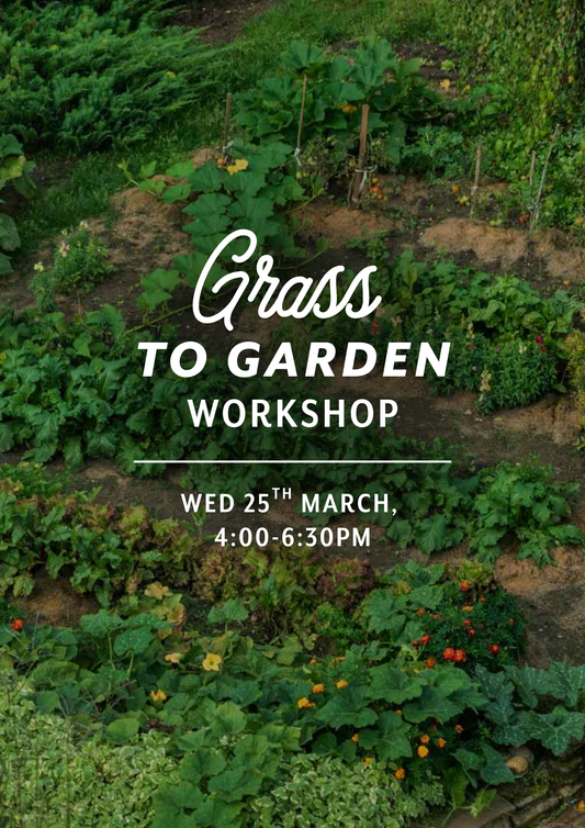 Grass to Garden Workshop — Wed 25th March | 4:00PM - 6:30PM