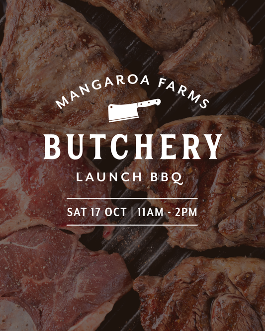 Mangaroa Butchery Launch BBQ — Sat 17th October | 11:00AM - 2:00PM