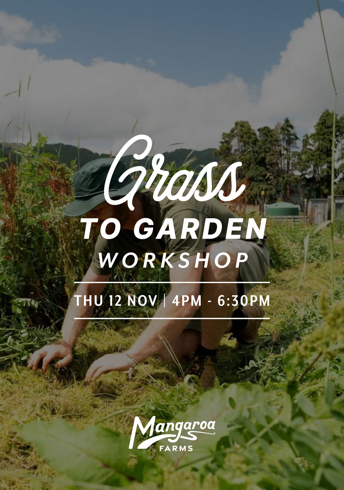 Grass to Garden Workshop — Thu 12th November | 4:00PM - 6:30PM