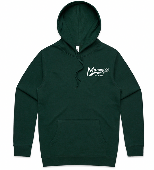 Mangaroa Men's Stencil Hoodie - Pine Green