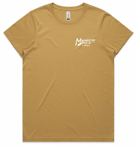 Faded Women's Tee - Mustard