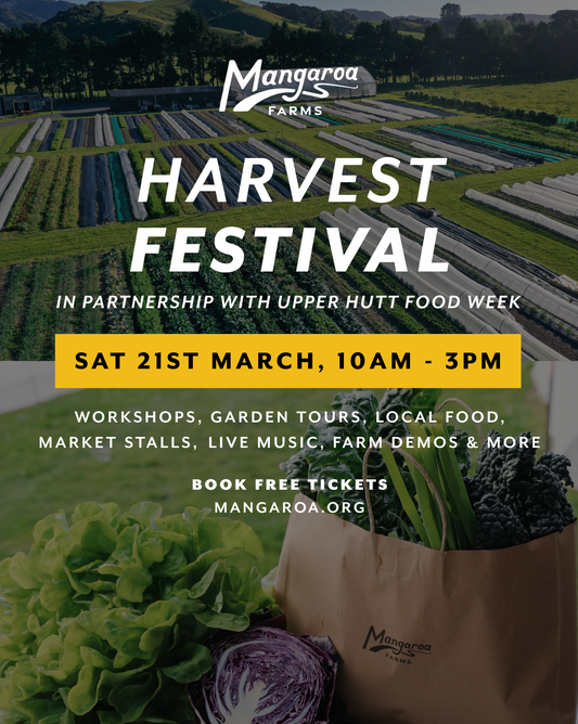 Mangaroa Farms Harvest Festival — Sat 21st March 2026 | 10AM - 3PM