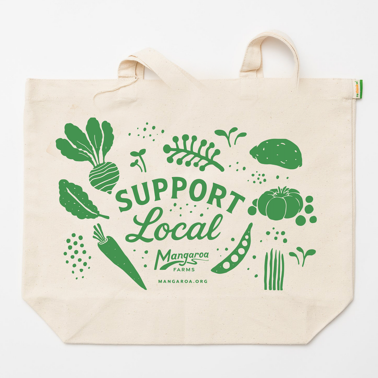Organic Cotton Canvas Bag - Mangaroa Farms