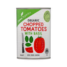 Chopped Tomatoes with Basil tinned 400g